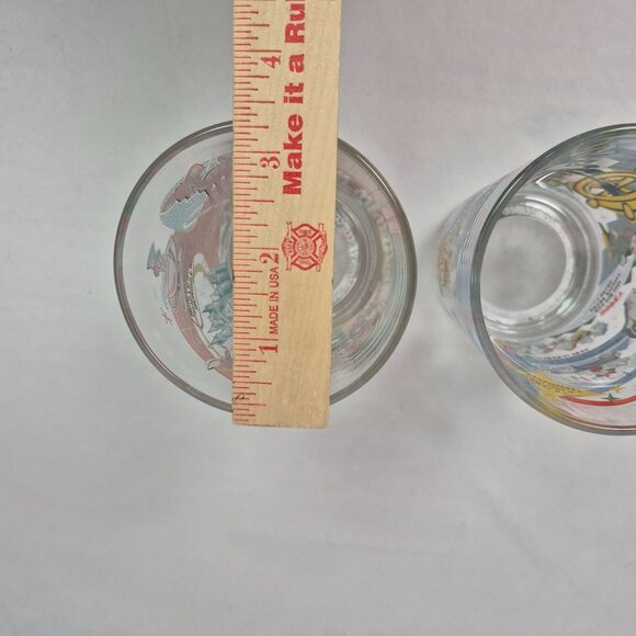 McDonald's Disney 100th Anniversary Glasses (Set of 2) 5" EXCELLENT CONDITION!!! - Picture 8 of 8